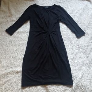 Karen Kane 3/4 Sleeve Shirred Dress
